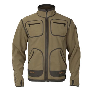 Härkila Kamko Fleece pulóver (Dark antique bronze/Willow green)